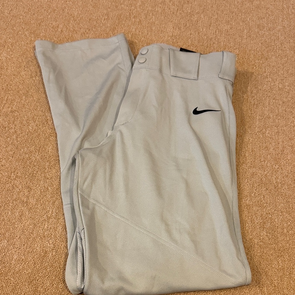 Nike Vapor Pro Light Gray Baseball Pants - Picture 2 of 7